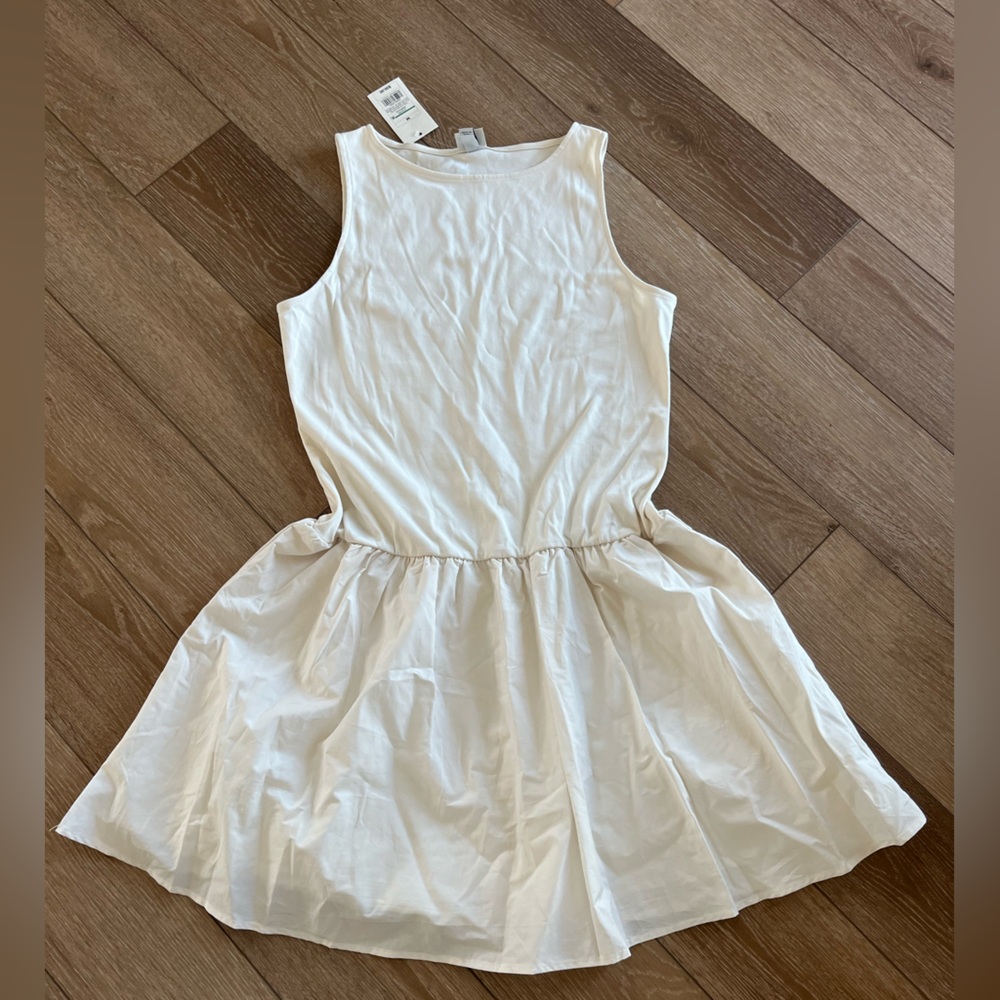 NWT a new day Cream Ballet Style Dress Size M